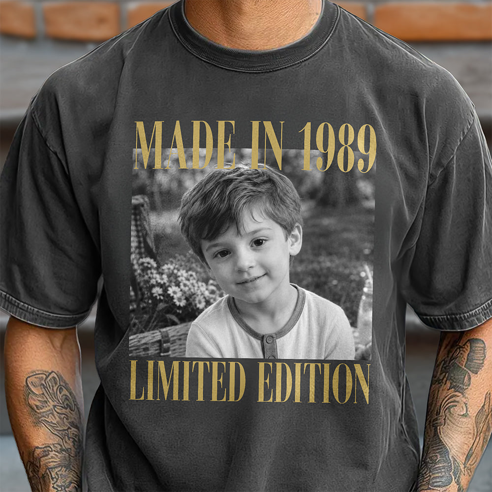 Custom Photo Birthday Vintage Comfort Shirt - Gift for Family & Friends HA75 921986