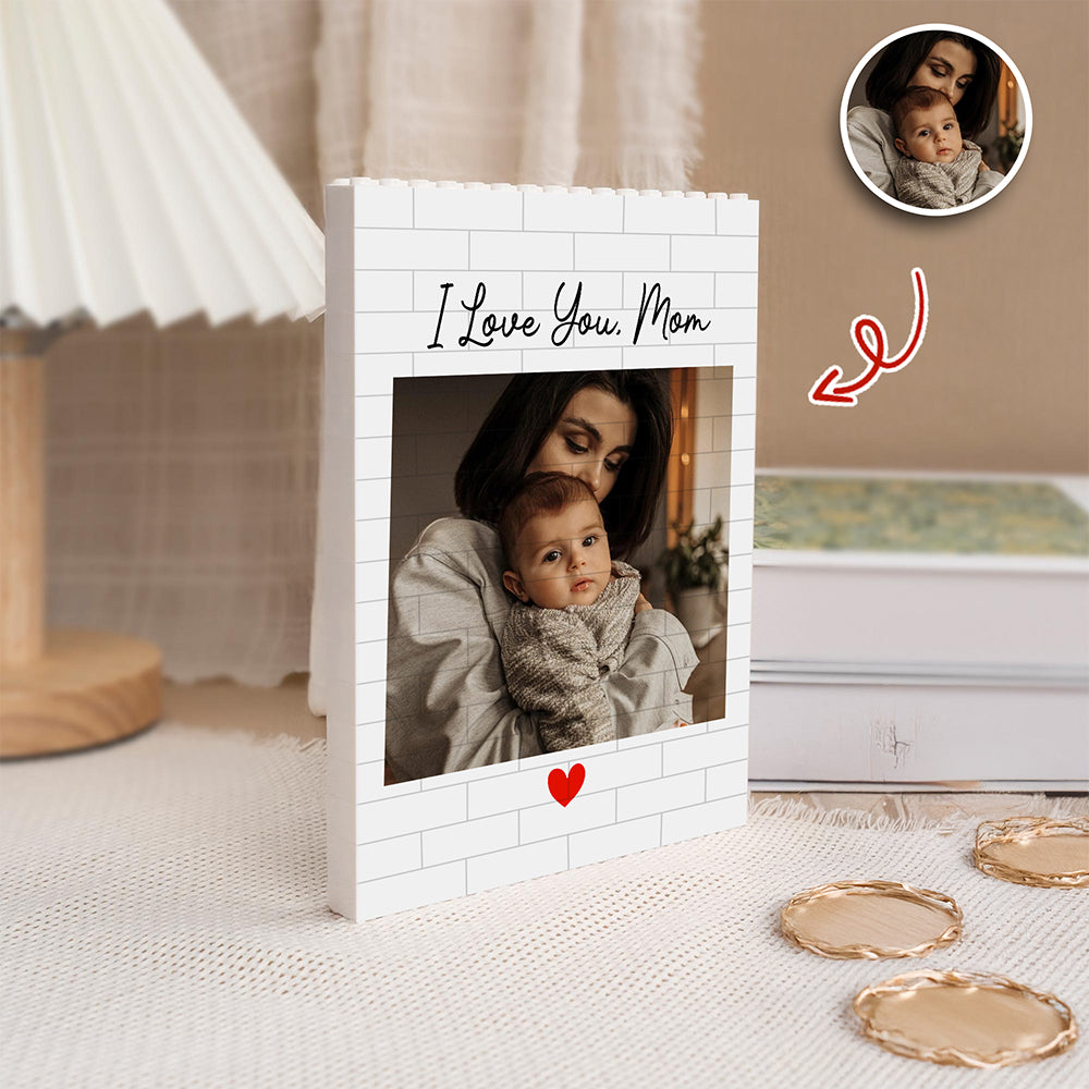 Custom Photo I Love You Mom Happy Mother's Day Building Block CH07 910778