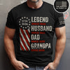 Personalized Legend, Husband, Dad And Grandpa Dark Shirt Gift For Dad, Father's Day HO82 902502