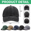 Charlie Kirk Memorial Washed Denim Baseball Cap HA75 64462