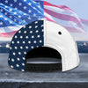Custom Dog Cat Photo Dad America Flag Classic Cap Father's Day Gift HA75 921412