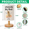 Custom Photo Your Light Will Always Shine In My Heart Dog Memorial Fabric Lamp HA75 892314