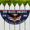 God Bless America 1776-2026 250 Years Of Freedom Eagle Non-Pleated Fan Flag HO82 902770
