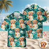 Custom Pet Face Tropical Hawaiian Shirt Pet Lover Summer Gift CH07 911244