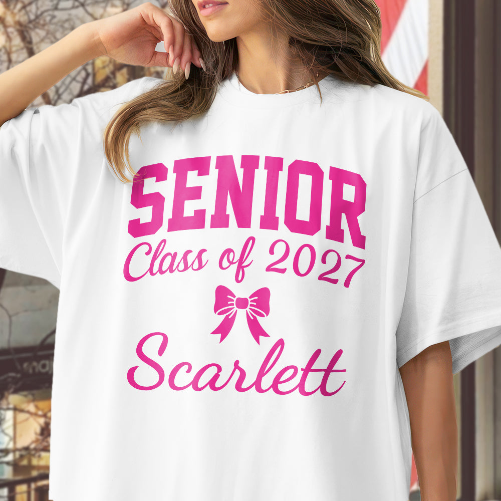 Personalized Name Senior Class of 2027 Bright Shirt Graduation Gift HA75 919100