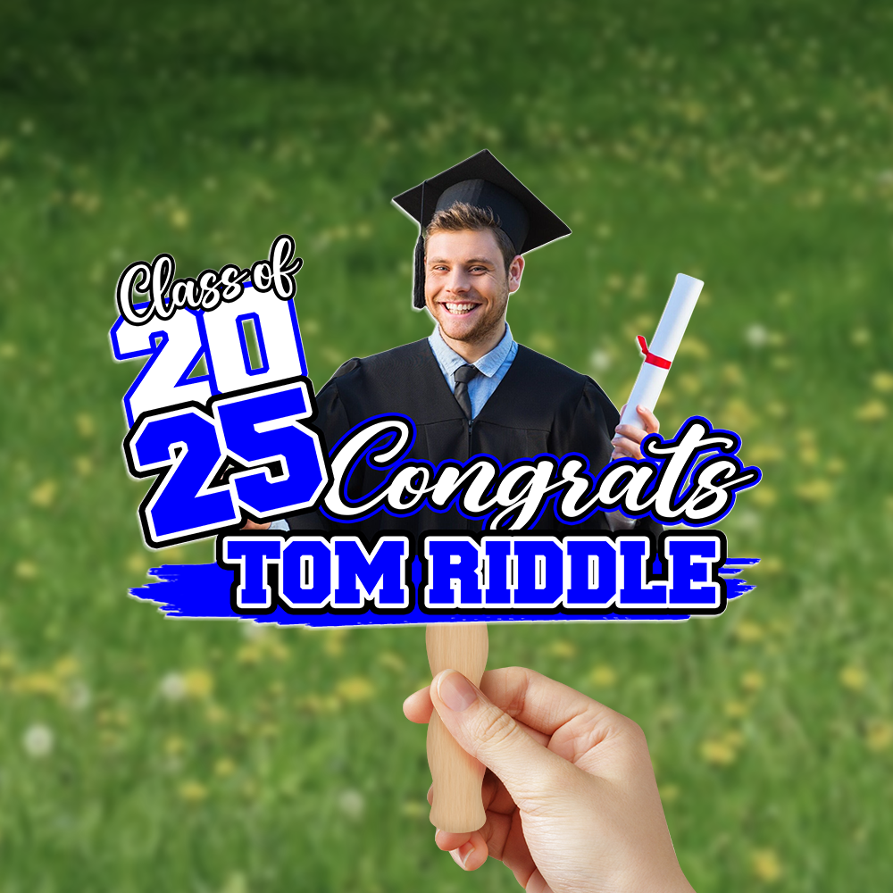 Custom Funny Face Congrats Graduation Perfect Gift Idea Face Fan LM32 893197