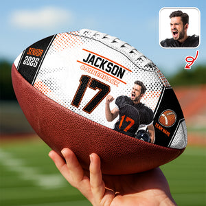 Custom Photo, Text & Colors Football Ball Gifts For Football Lovers CH07 895702