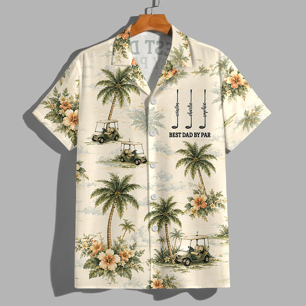 Personalized Best Dad By Par Hawaii Shirt - Gift For Dad, Golf Lovers HO82 902436