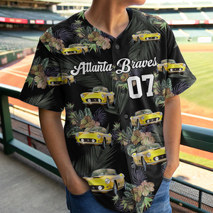 Custom Car Photo Authentic Hawaiian Baseball Jersey Shirt HO82 894258