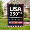 Custom Family Name Celebrate America 250th Anniversary Garden Flag CH07 899604