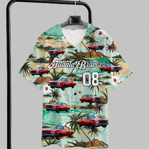 Custom Car Photo Authentic Hawaiian Baseball Jersey Shirt HO82 894258