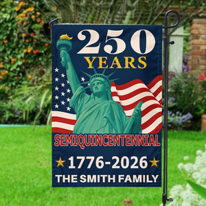 Custom Family Name 250 Years America 1776-2026 Semiquincentennial Garden Flag HA75 898324