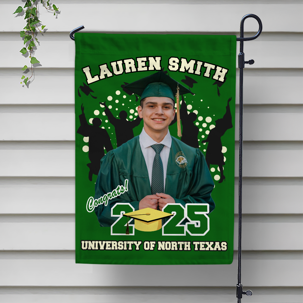 Custom Photo with Name Graduation Garden Flag - Unique Gift Idea for Grads LM32 893053