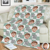 Custom Baby Face Best Dad, Mom Ever Personalized Gift for Parents Blanket HA75 921480