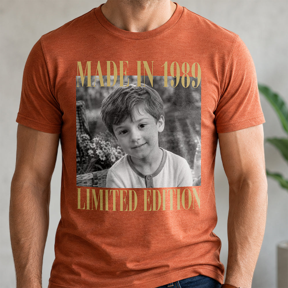 Custom Photo Birthday Vintage Comfort Shirt - Gift for Family & Friends HA75 921986