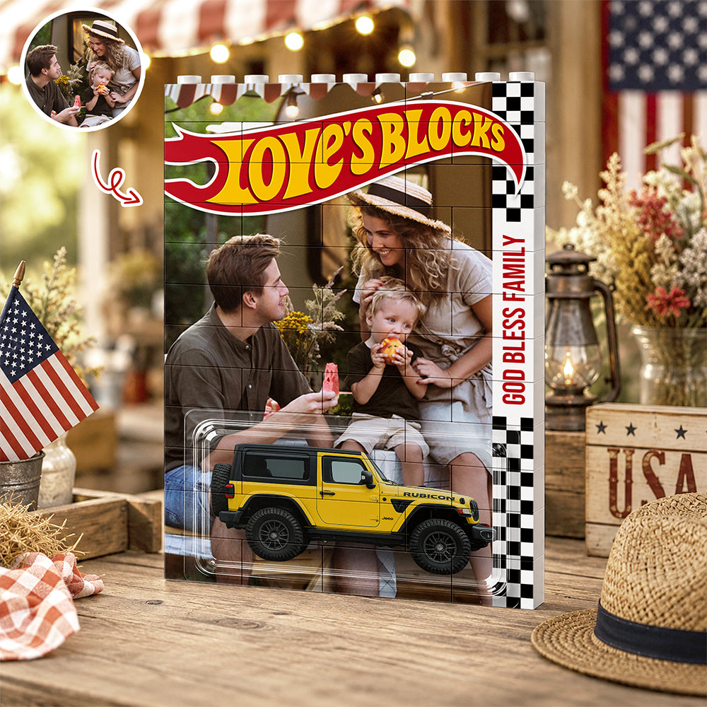 Custom Photo Dad's Blocks Personalized Building Brick Block Gift LM32 669327
