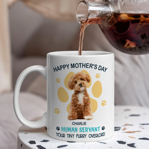 Custom Photo Good Morning Human Servant Personalized White Mug Funny Gift For Dog Cat Lover CH07 895992
