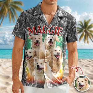 Custom Pet Photo Portrait - Personalized Hawaii Shirt Gift For Pet Owners, Pet Lovers LM32 897367
