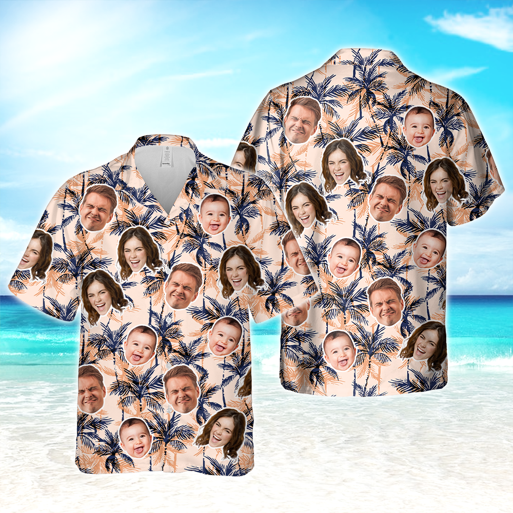 Custom Human Face Photo On Family Hawaii Shirt TH10 892647