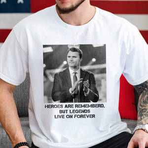 Pray For Charlie Kirk - Legends Live On Forever Bright Shirt LM32 65401