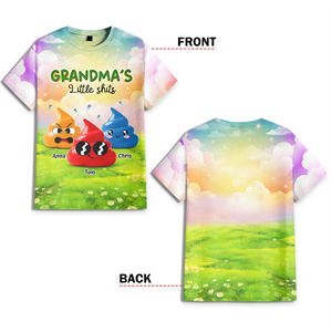 Grandma's Little Sh*ts Personalized 3D Shirt Funny Gift For Grandma, Mommy CH07 895250