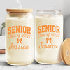 Personalized Name Senior - Class of 2027 Glass Can With Lid HA75 919104
