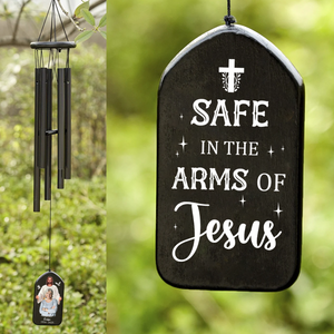Custom Photo God Took You Home To Be With Him Memorial Wind Chimes LM32 893823