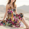 Custom Photo Cat And Leopard Summer Hawaii Maxi Dress For Cat Lovers LM32 893331