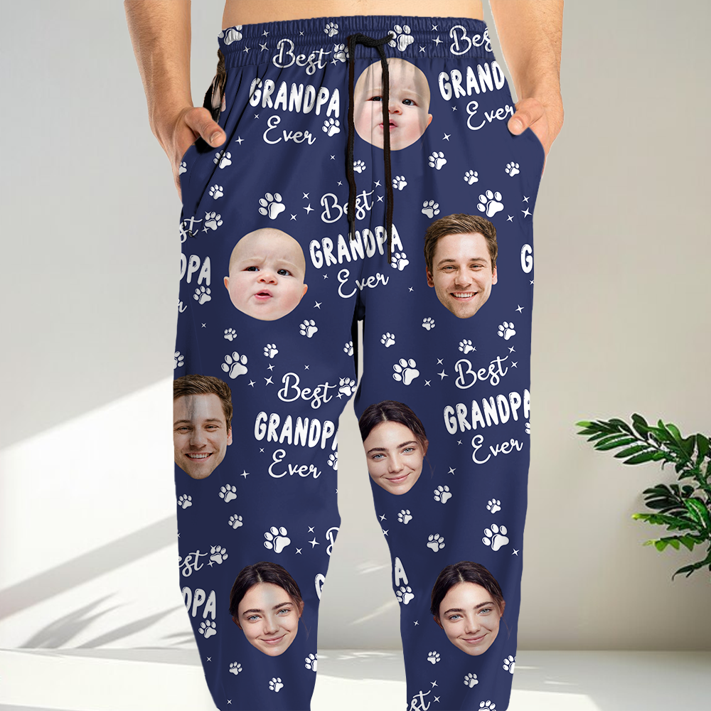 Custom Funny Face Best Dad Ever Sweatpants For Family LM32 893619