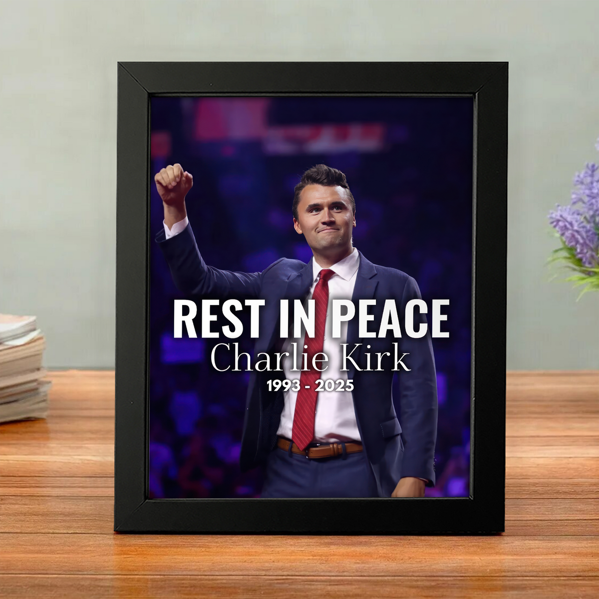 Pray For Charlie Kirk Memorial Picture Frame LM32 65503