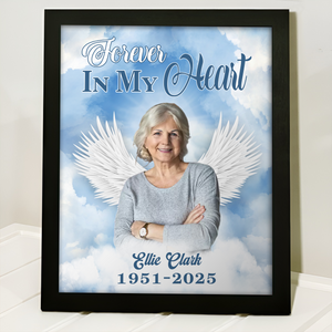 Custom Photo In Loving Memory Memorial Heaven Picture Frame TH10 892501