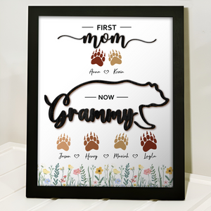 Mama Bear Personalized First Mom Now Grandma Picture Frame Gift For Mom, Grandma CH07 895282