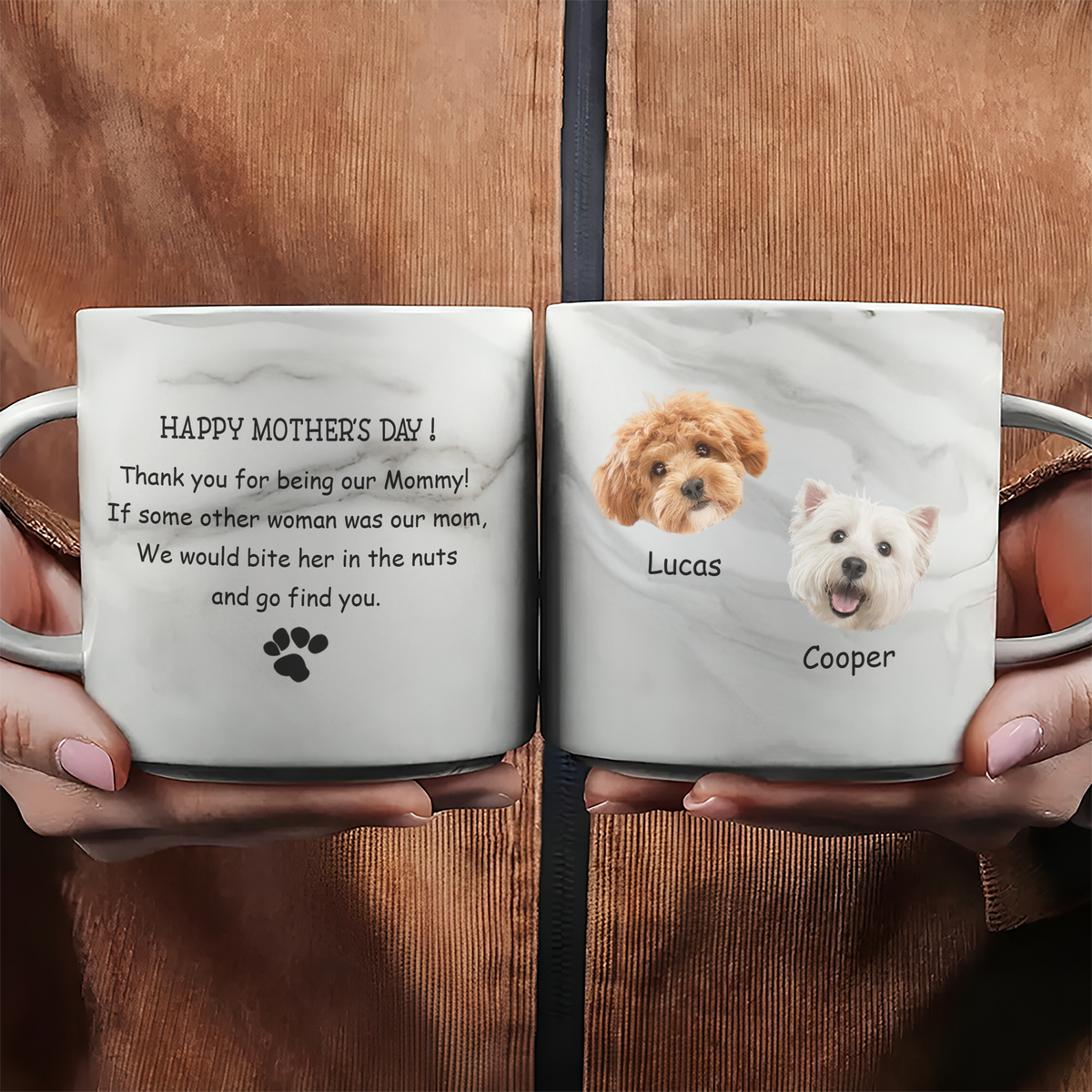 Custom Photo Thank You For Being My Mommy Marble Mug TH10 892441