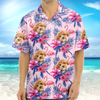 Custom Funny Photo Dog Flamingo Hawaii Shirt HA75 892226