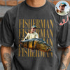 Personalized Vintage Photo Fisherman Comfort Shirt For Fishing Lovers HA75 921700