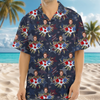 Custom Photo Patriotic Stars Independence Day Hawaii Shirt LM32 893437