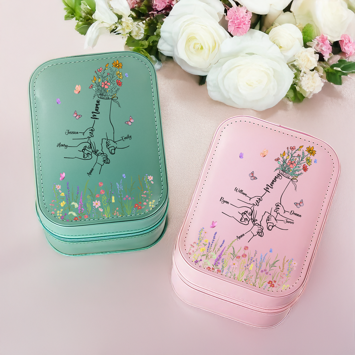 Personalized Every Child is a Wildflower in Mom’s Garden of Love Makeup Box With LED LM32 893303