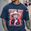 Personalized Senior 2027 Photo Comfort Shirt Last First Day School Gift CH07 180286