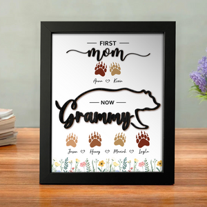 Mama Bear Personalized First Mom Now Grandma Picture Frame Gift For Mom, Grandma CH07 895282