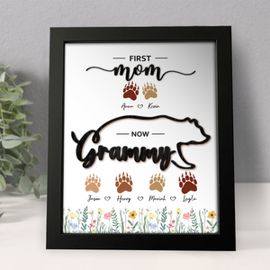 Mama Bear Personalized First Mom Now Grandma Picture Frame Gift For Mom, Grandma CH07 895282