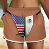 Personalized American Mexican Flag Bikini Bottom Women's Beach Short TH10 170481