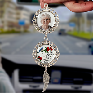 Custom Photo Memorial In Loving Memory Forever In My Heart Car Hanging Ornament With Charm HA75 891962