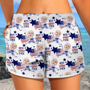 Custom Photo Best Mom Ever Women's Beach Short For Summer TH10 892899