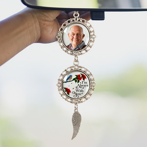 Custom Photo Memorial In Loving Memory Forever In My Heart Car Hanging Ornament With Charm HA75 891962
