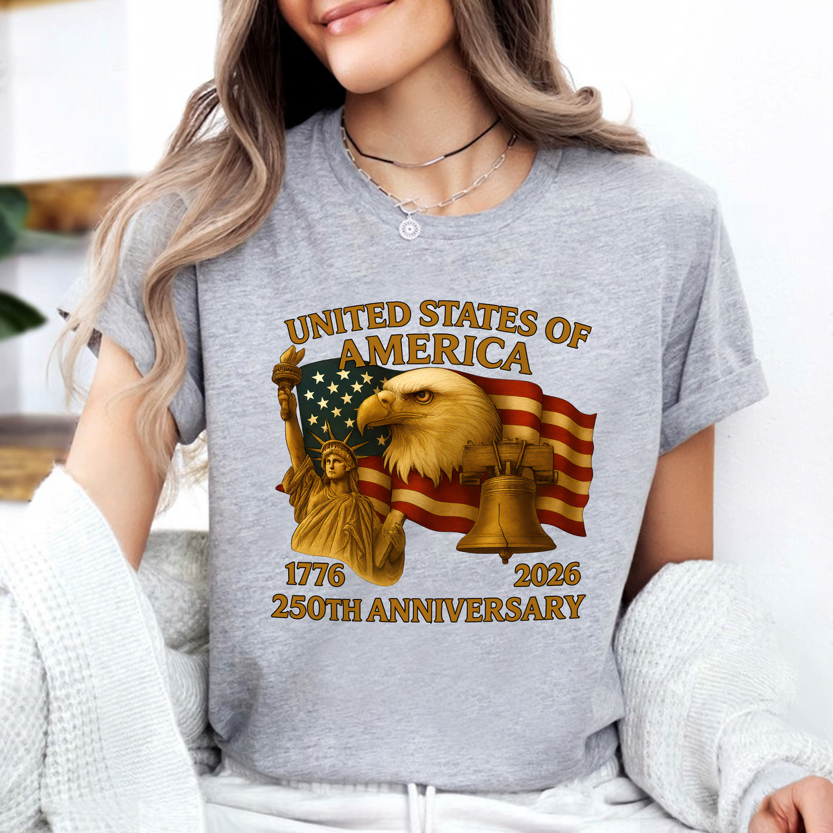 United States Of America 250th Anniversary Bright Shirt HA75 898042