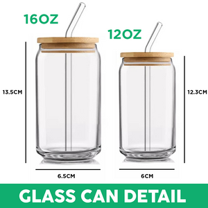 Custom Face Photo With Icon Family Glass Can With Lid TH10 894265