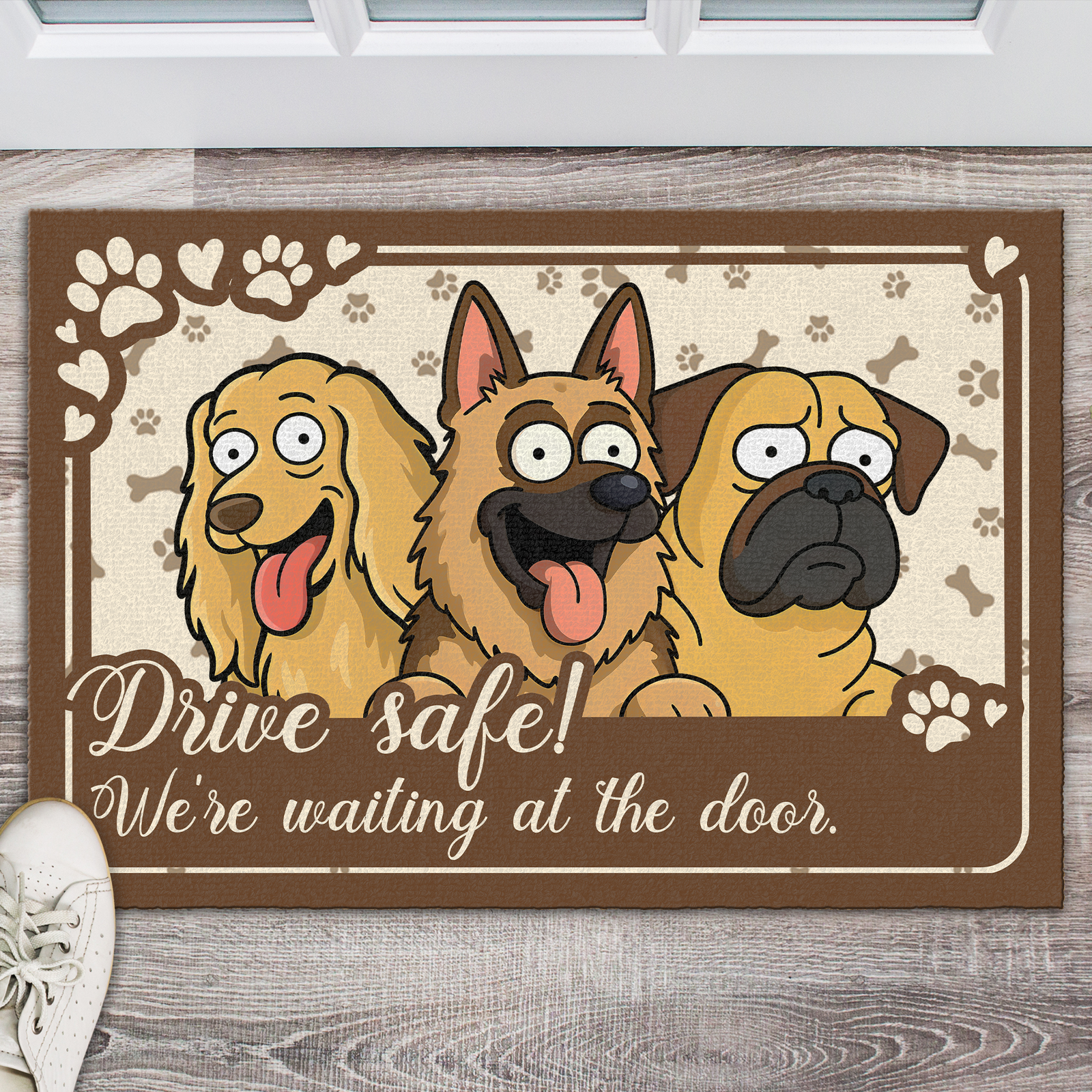 I'm Waiting At The Door Doormat For Dog Lover TH10 892721