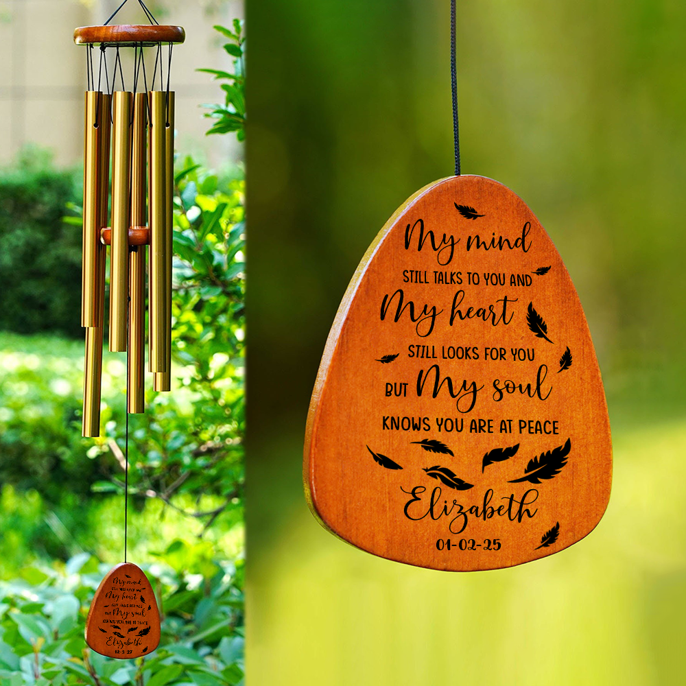 My Mind Still Talks To You Personalized Memorial Wind Chimes HA75 891976