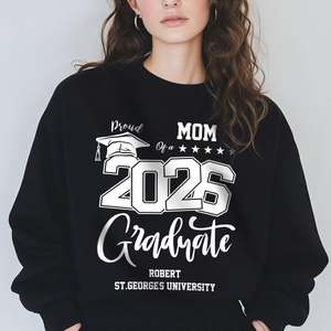 Personalized Proud Family Of A Graduate Graduation Dark Shirt For Family Members HA75 891940