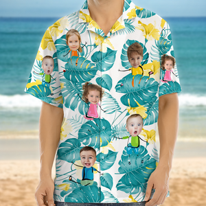 Custom Photo Funny Kids Personalized Hawaii Shirt Family Gift HA75 892048